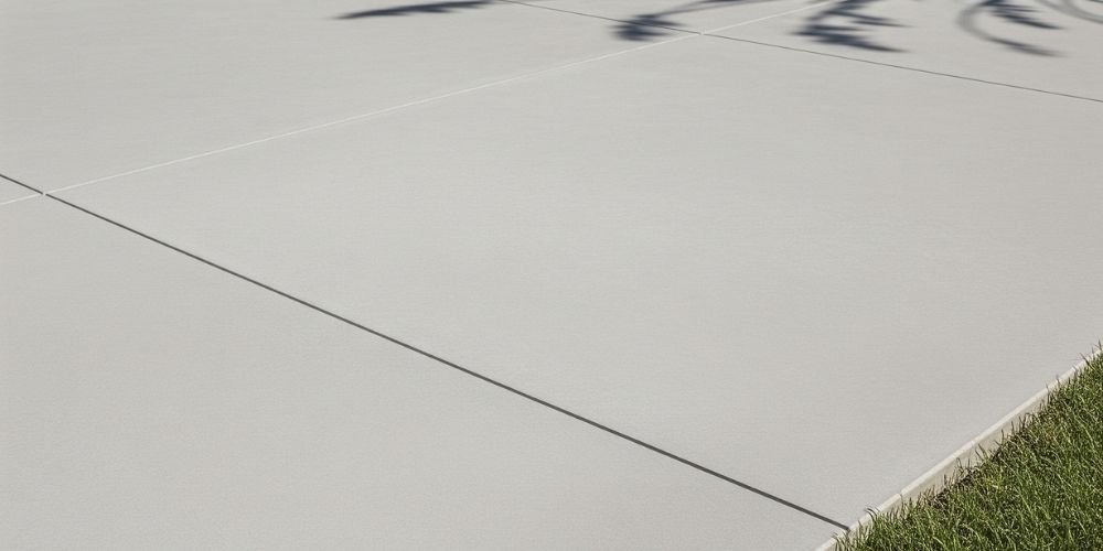 Concrete sidewalk with a clean, smooth finish